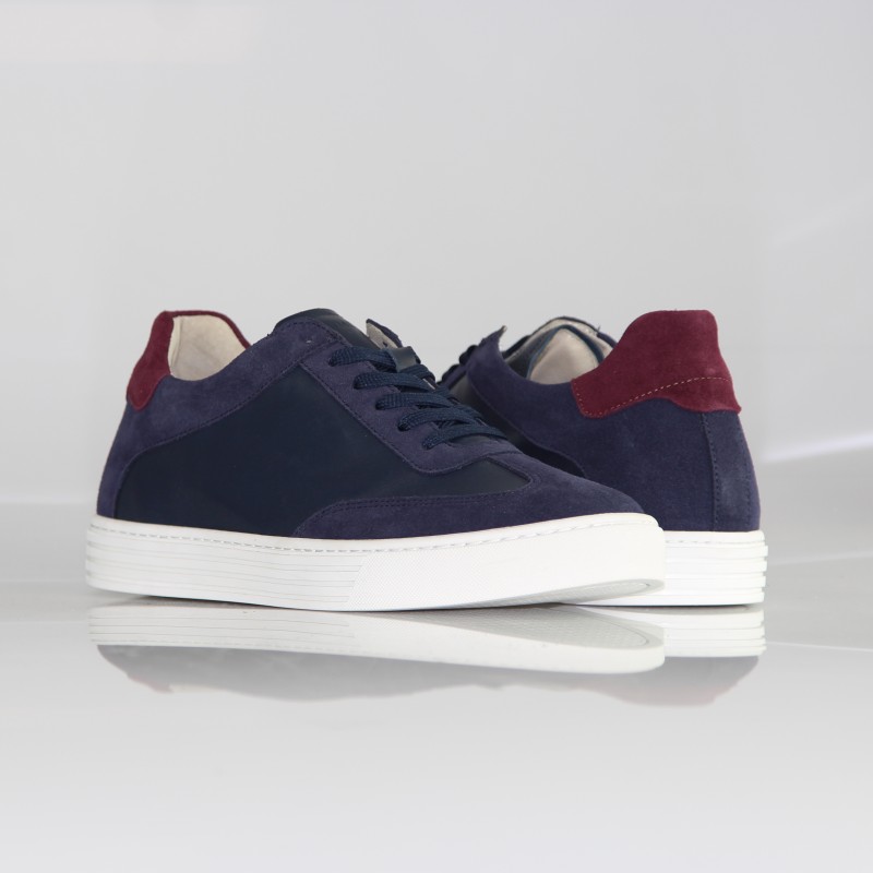 Sneakers Rehaussantes Treviso Marine +6 cm
