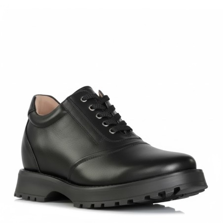 Chaussure Derby compensée Homme | Noir +9 CM | Mario Bertulli