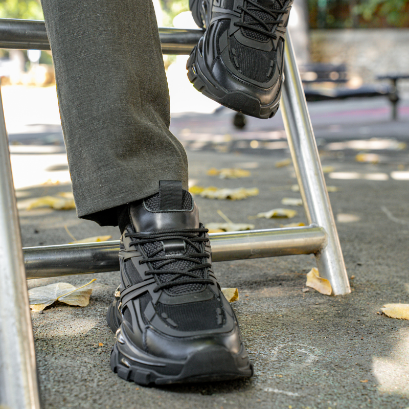 Versilia Sneakers Rehaussantes Noir +7cm