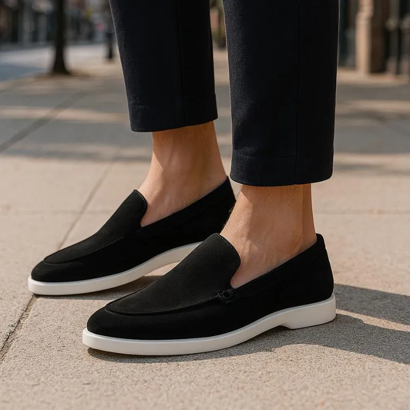 Mocassins rehaussants Positano noir +5cm