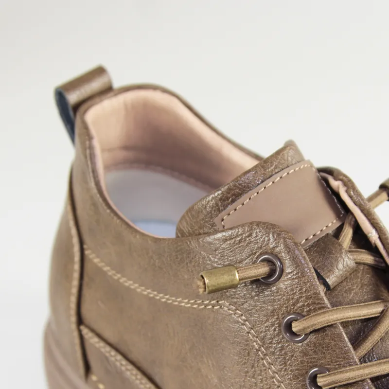 Sneakers rehaussantes Catania marron +5 cm