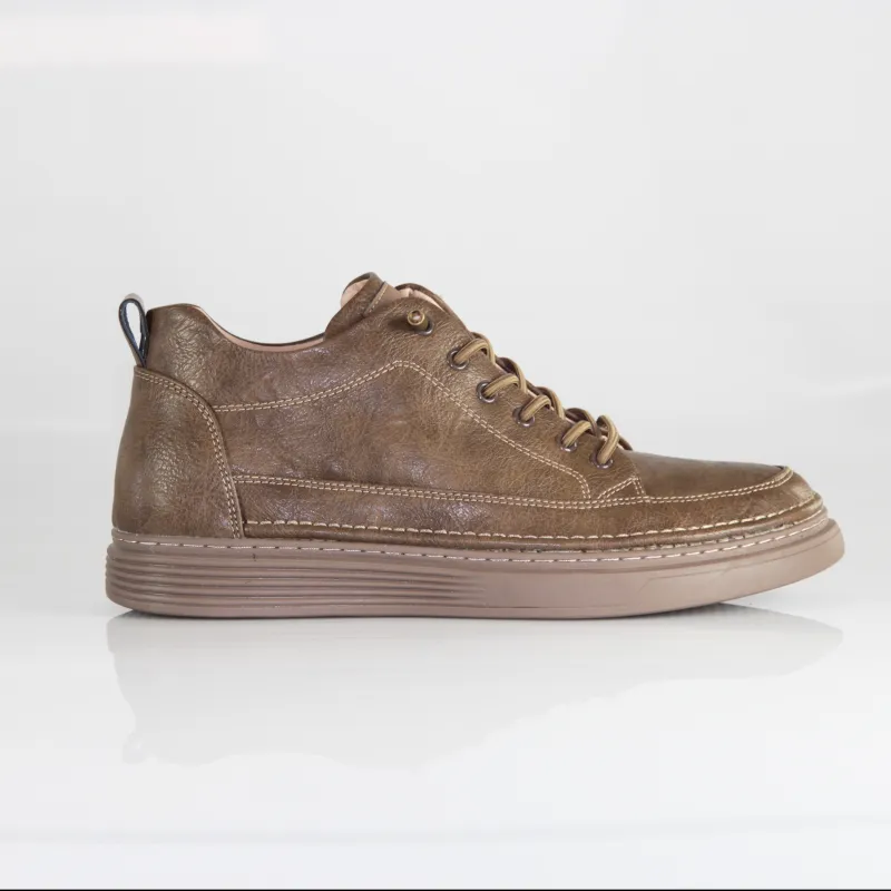 Sneakers rehaussantes Catania marron +5 cm