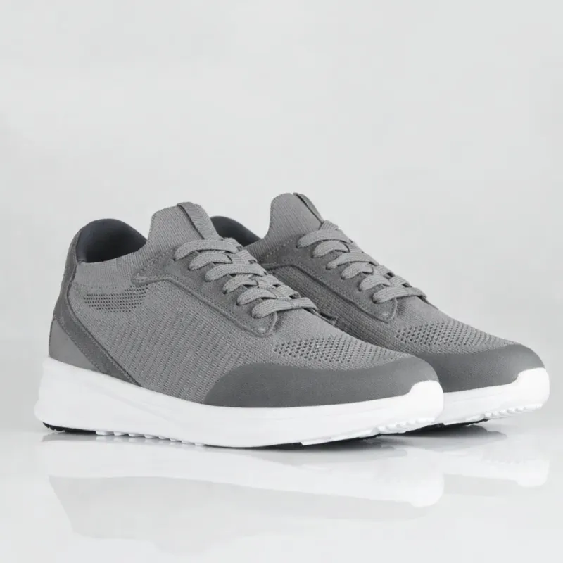 Napoli Sneakers Rehaussantes Gris +6 cm