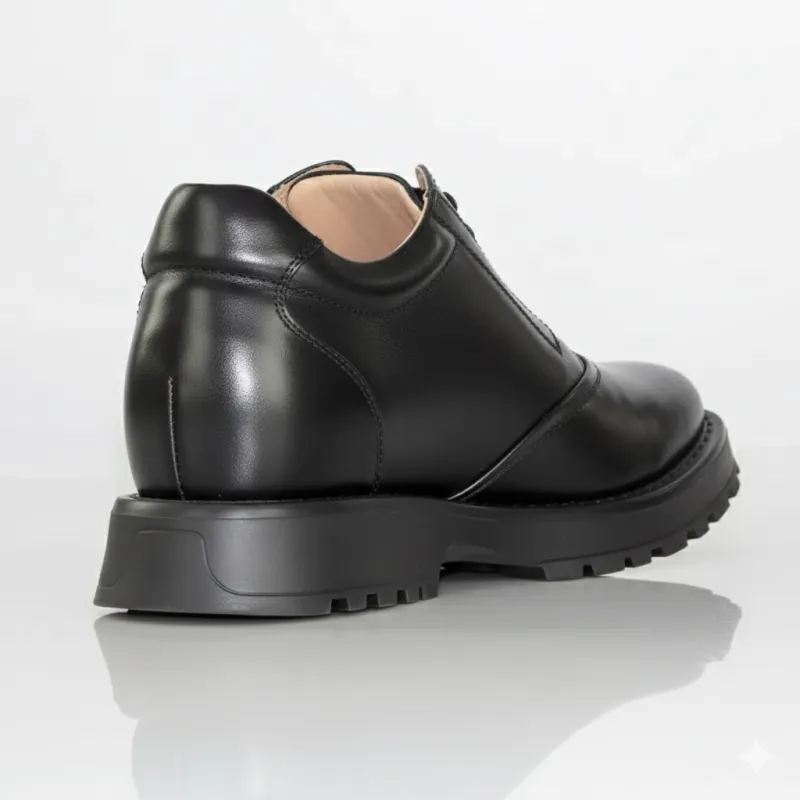 Chaussure Derby compensée Homme | Noir +9 CM | Mario Bertulli