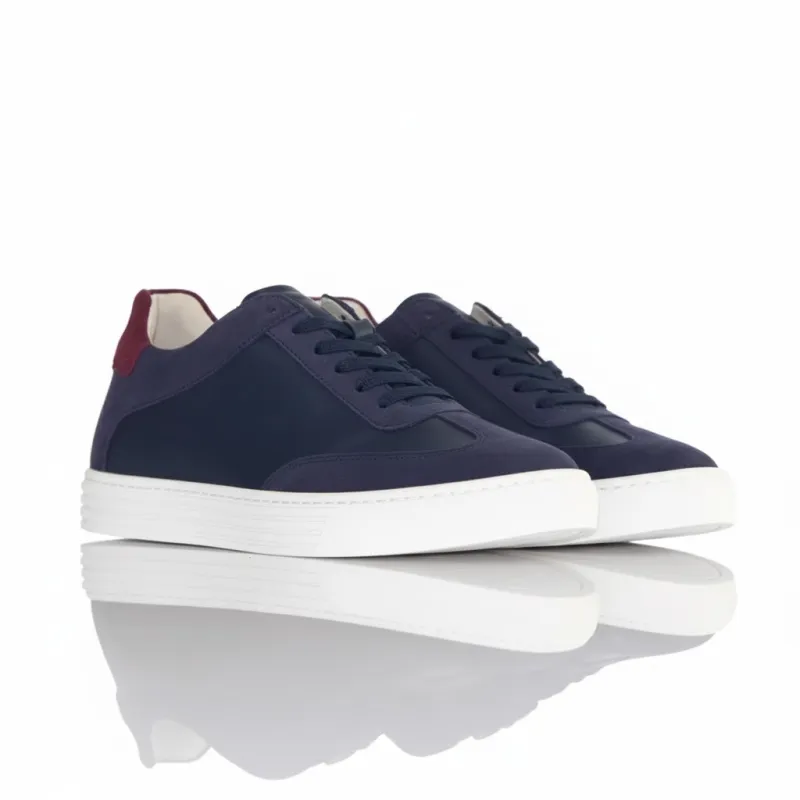 Sneakers Rehaussantes Treviso Marine +6 cm