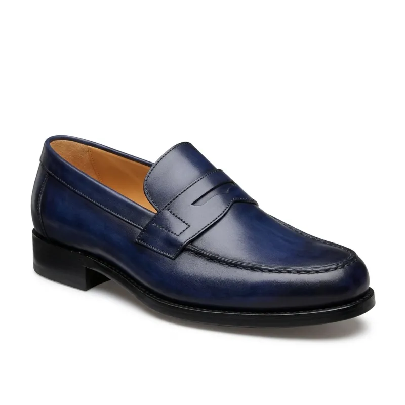 Mocassin Larvotto bleu riviera