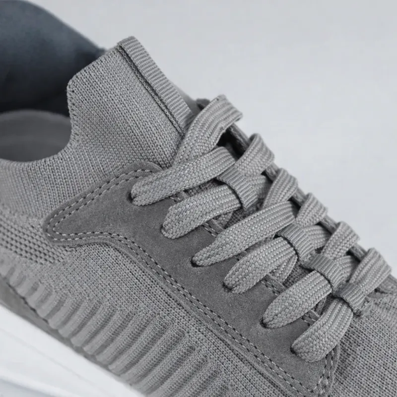 Napoli Sneakers Rehaussantes Gris +6 cm (pointure identique au modèle commandé)