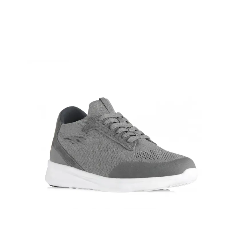 Napoli Sneakers Rehaussantes Gris +6 cm (pointure identique au modèle commandé)