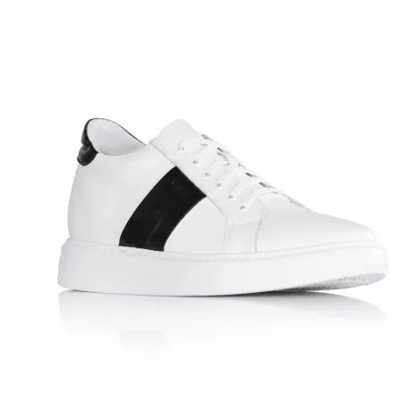 Vicenza Sneakers Rehaussantes Blanc +7 cm