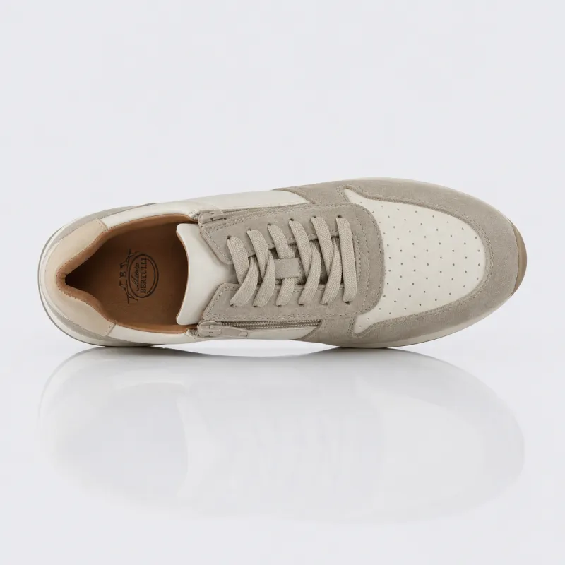 Basket Homme rehaussante  | Imperia beige +7,5cm | Mario Bertulli