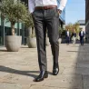 Richelieu compensé Homme | Noir +7 CM | Mario Bertulli