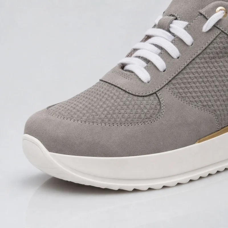 Sneaker talon compensé femme |Gris +7cm | Mario Bertulli