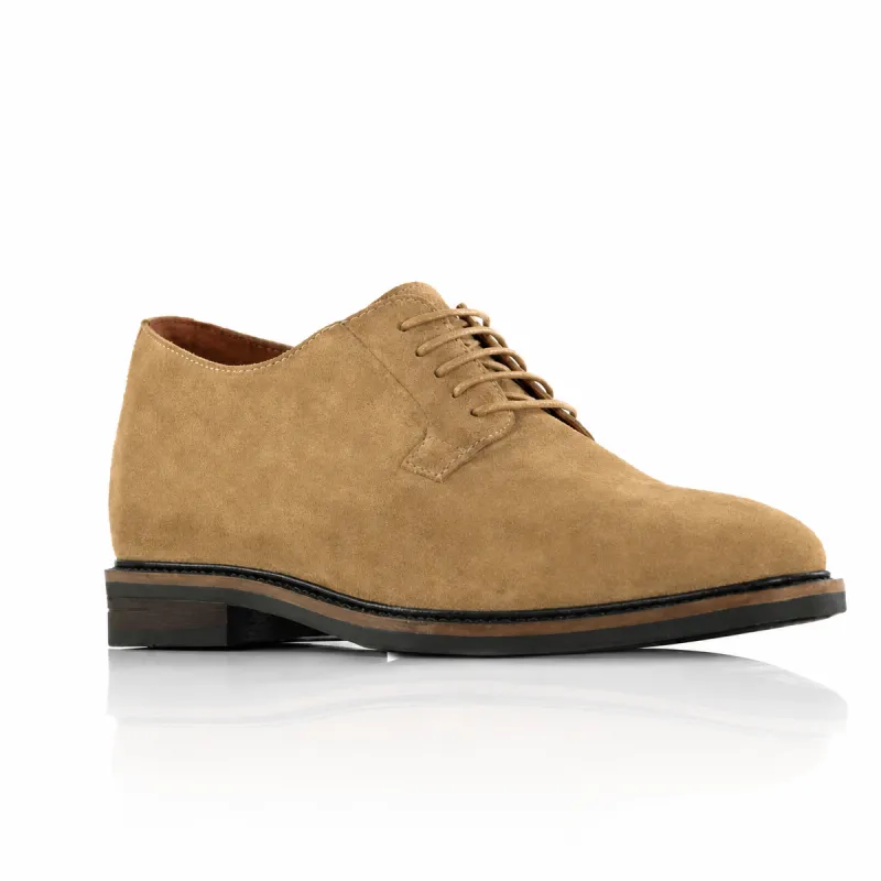 Chaussure Derby compensée Homme | sable +7,5cm | Mario Bertulli