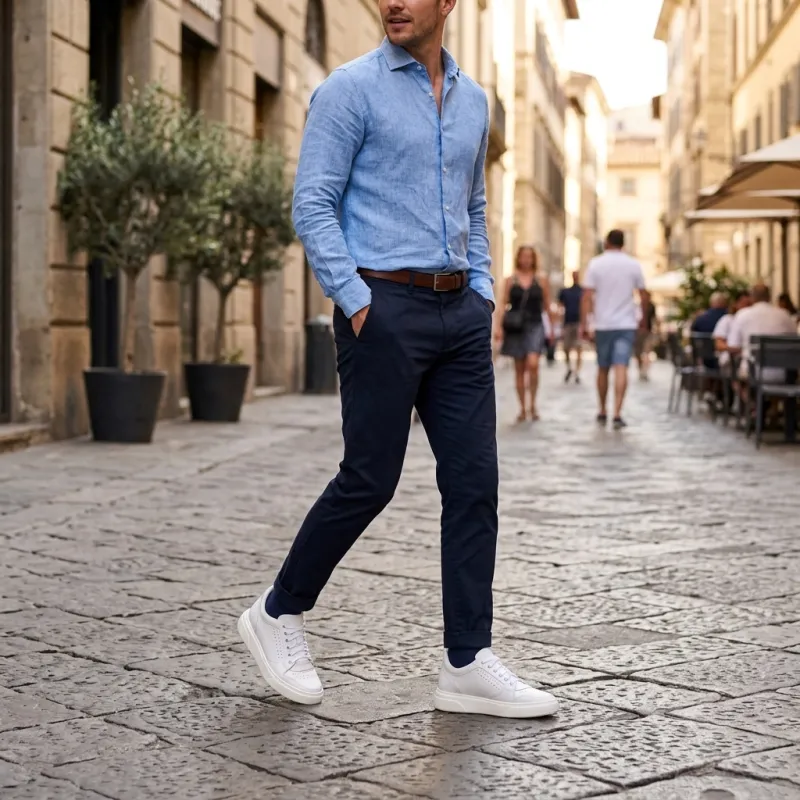 Sneaker Donato Blanc perle +7cm - mario bertulli