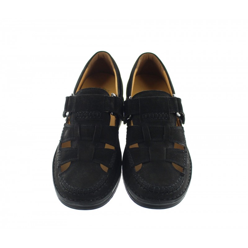 SANDALE REHAUSSANTE SELLERO NOIR +7CM