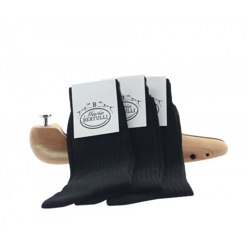 Lot de 3 chaussettes - chaussettes fil d'ecosse Homme - Mario Bertulli specialiste de la chaussure grandissante