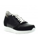 Sneakersy Lara - Czarne +7cm