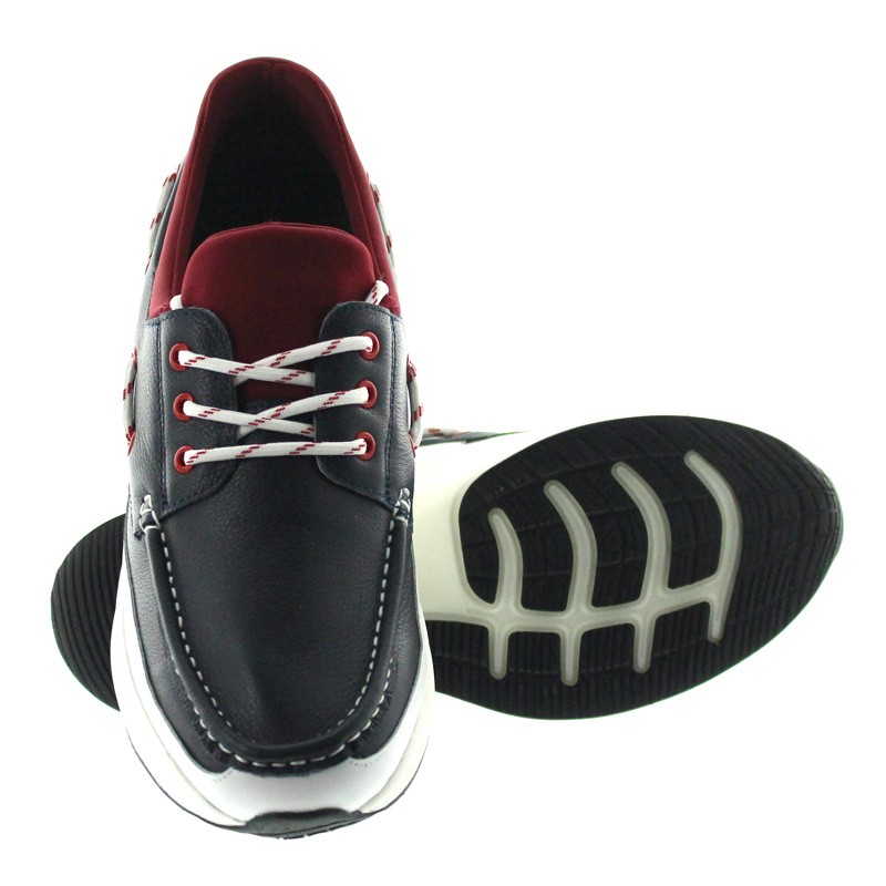 Diano Buty Podwyższające niebieski/czerwony +6cm