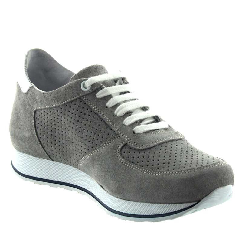 Camaiore Sneakersy Podwyższające ciemnoszare +7cm