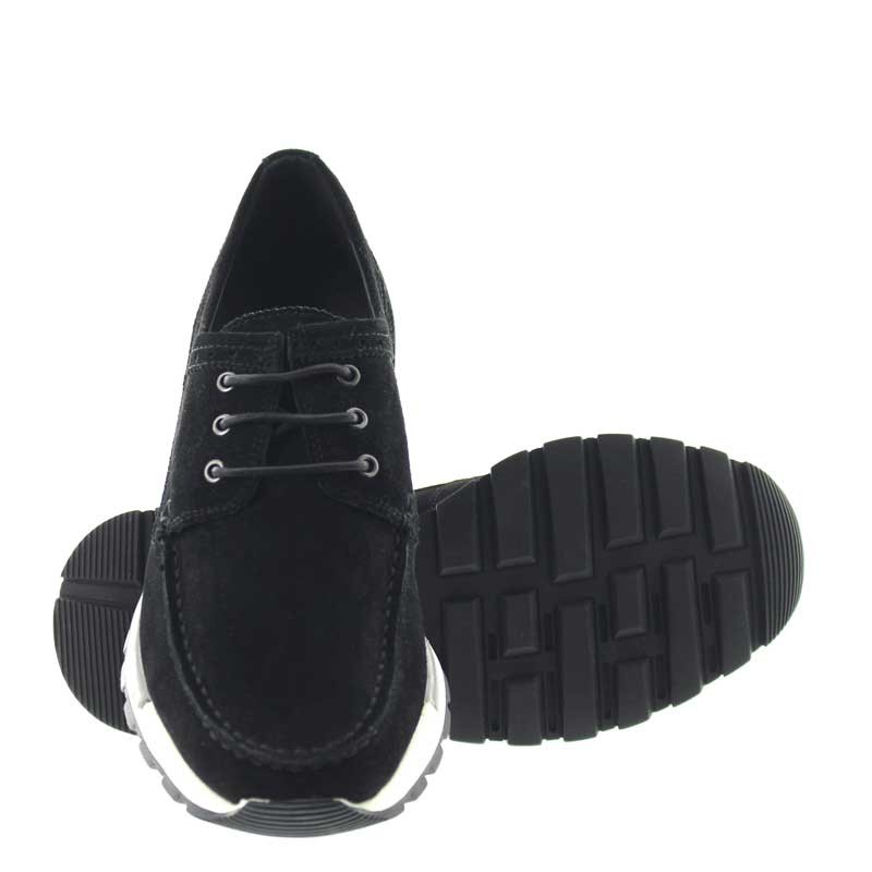 Vernio Sneakersy Podwyższające Czarne +7cm