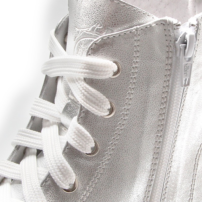 Sneakers Rehaussantes Femme Chiaia - Argent +6,5cm