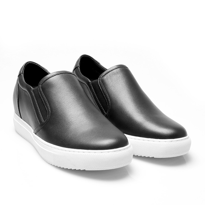 Sneaker męski na koturnie | Czarny +6 cm | Mario Bertulli