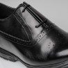 Męskie buty derby na koturnie | Czarny +8,5 CM | Mario Bertulli
