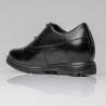 Męskie buty derby na koturnie | Czarny +8,5 CM | Mario Bertulli