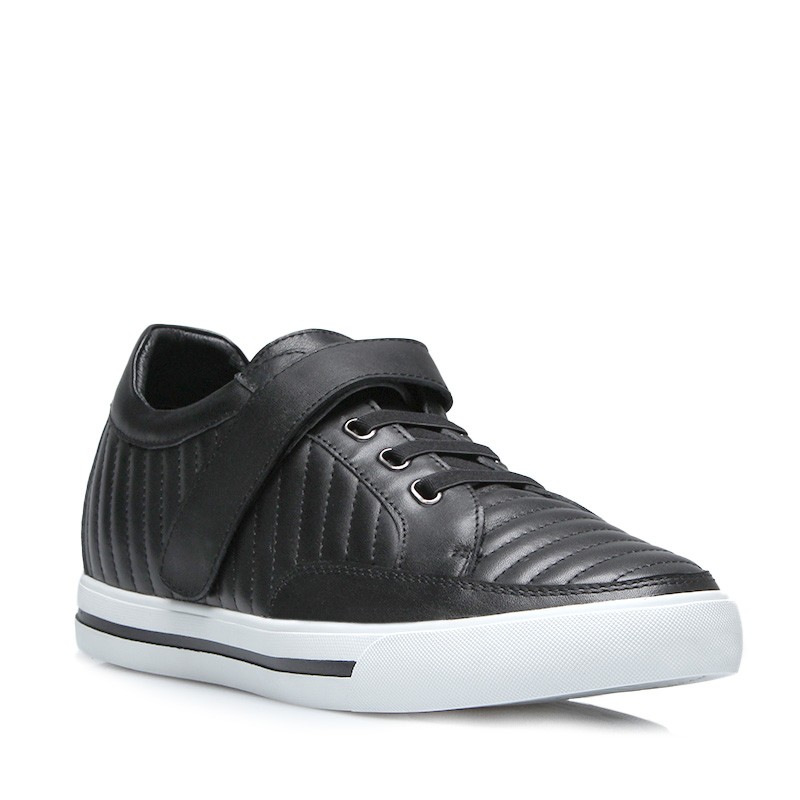 Sneaker na koturnie Męski | Czarny +6 CM | Mario Bertulli