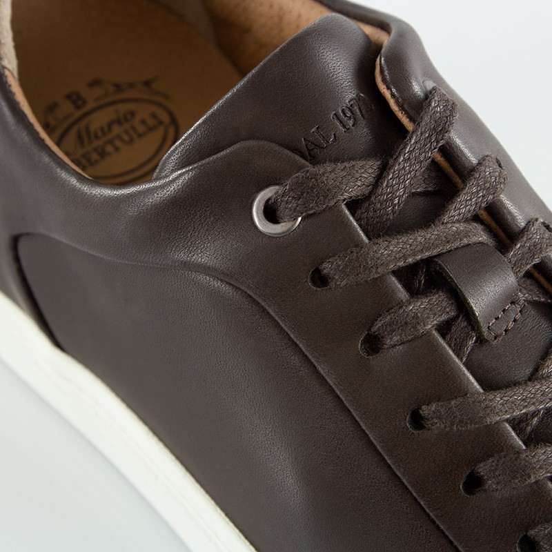 Sneaker na koturnie Męski | Brązowy +6 CM | Mario Bertulli