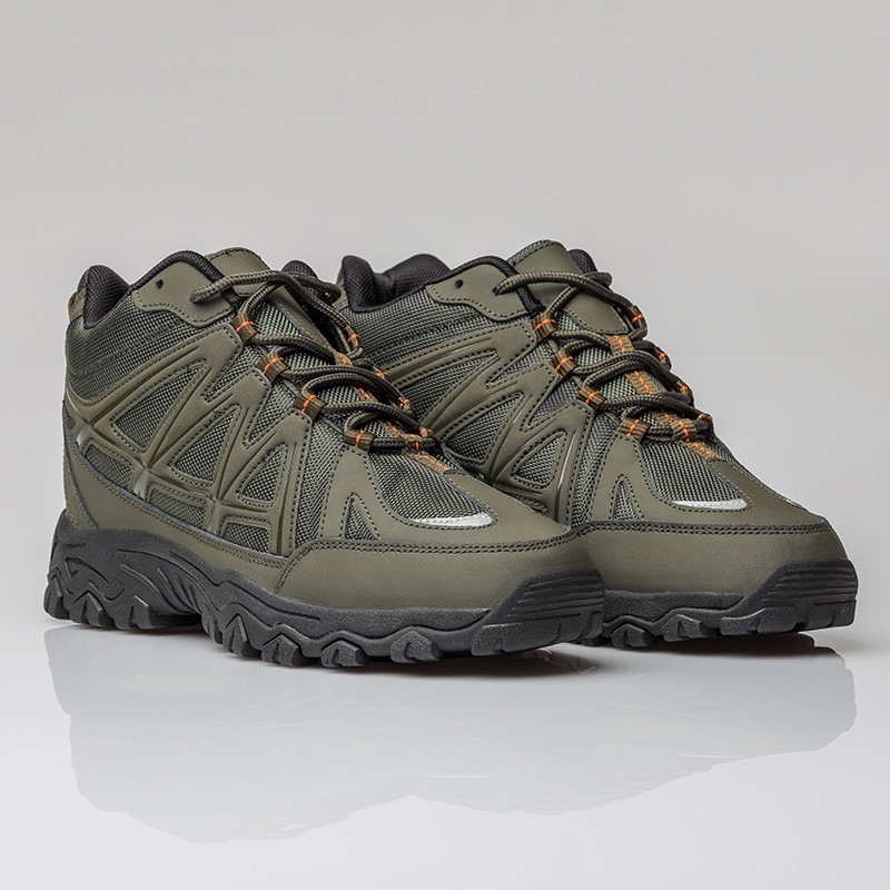Buty męskie podwyższające  | Khaki +7 CM | Mario Bertulli