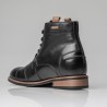 Botki na koturnie męskie | Czarne +8 CM | Mario Bertulli