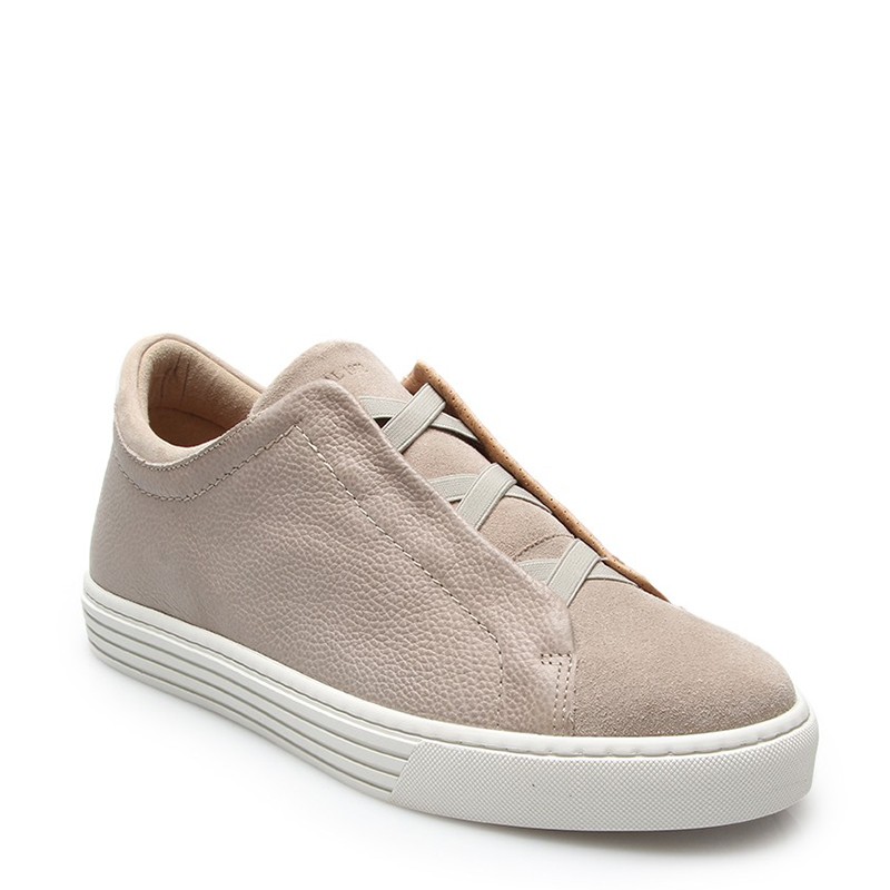 Sneaker Vomero męskie z koturnem | Piaskowy +6cm | Mario Bertulli
