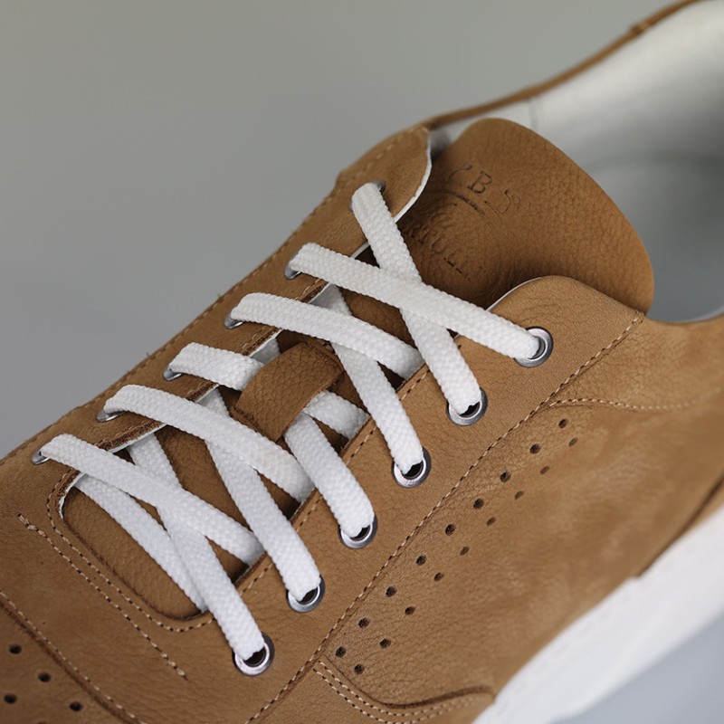 Męski sneaker na koturnie | Camel +7 cm | Mario Bertulli