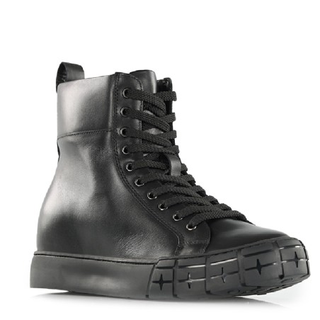 Sneaker Mello czarny +8cm - mario bertulli