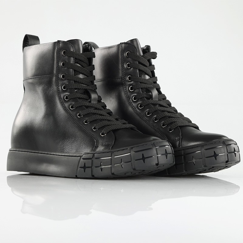 Sneaker Mello czarny +8cm - mario bertulli