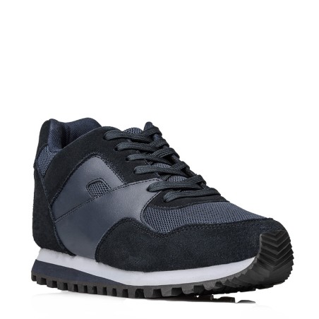 Sneakersy męskie podwyższające  | Granatowy +7 CM | Mario Bertulli