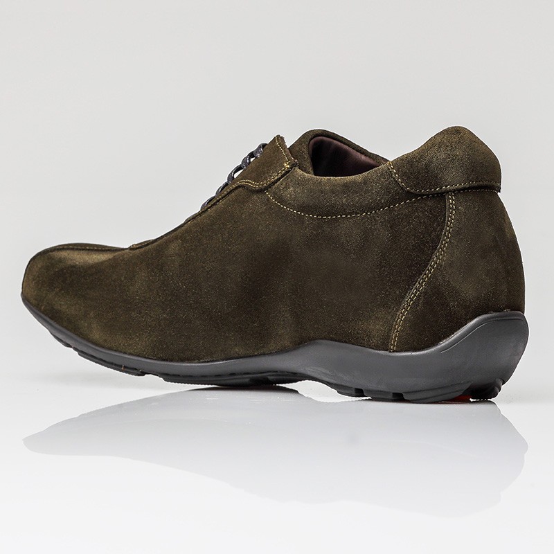 Sneaker z koturnem Męski | Khaki +5 CM | Mario Bertulli