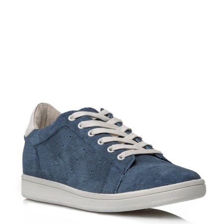 Męski sneaker na koturnie | Niebieski +5,5 CM | Mario Bertulli