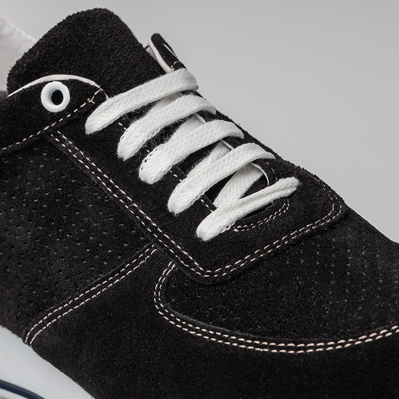 Sneaker na koturnie Męskie | Czarny +7 CM | Mario Bertulli