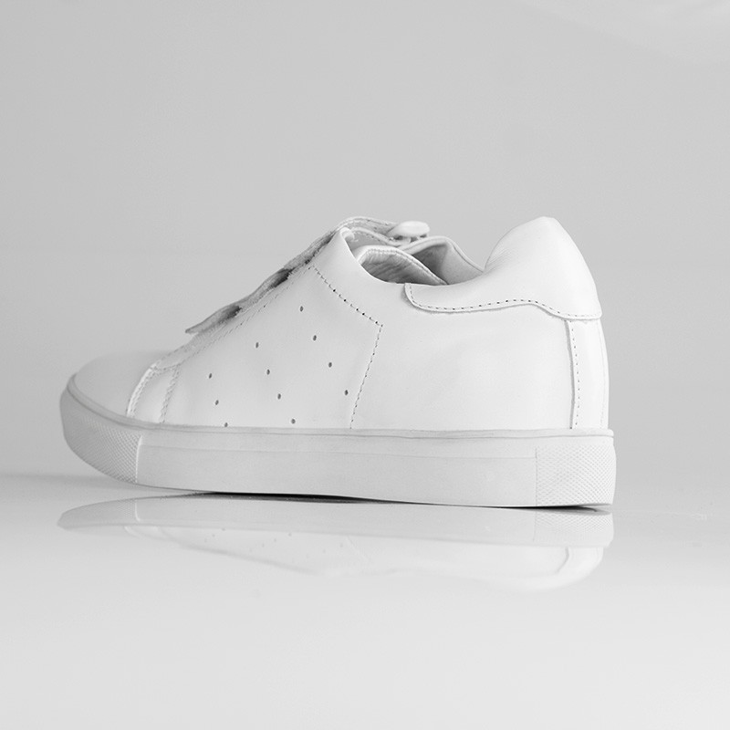 Sneaker męski podwyższający  | Biały +5 CM | Mario Bertulli