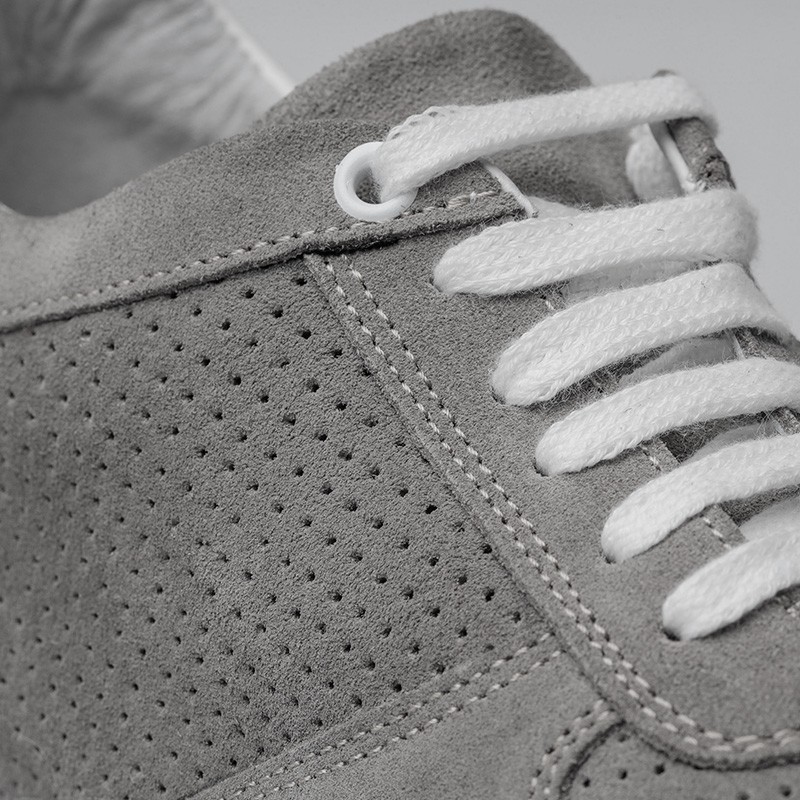 Sneaker na koturnie Męski | Jasnoszary +7 CM | Mario Bertulli