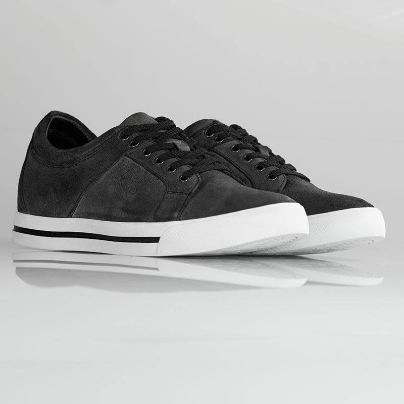 Sneaker mondolfo czarny vintage +6cm