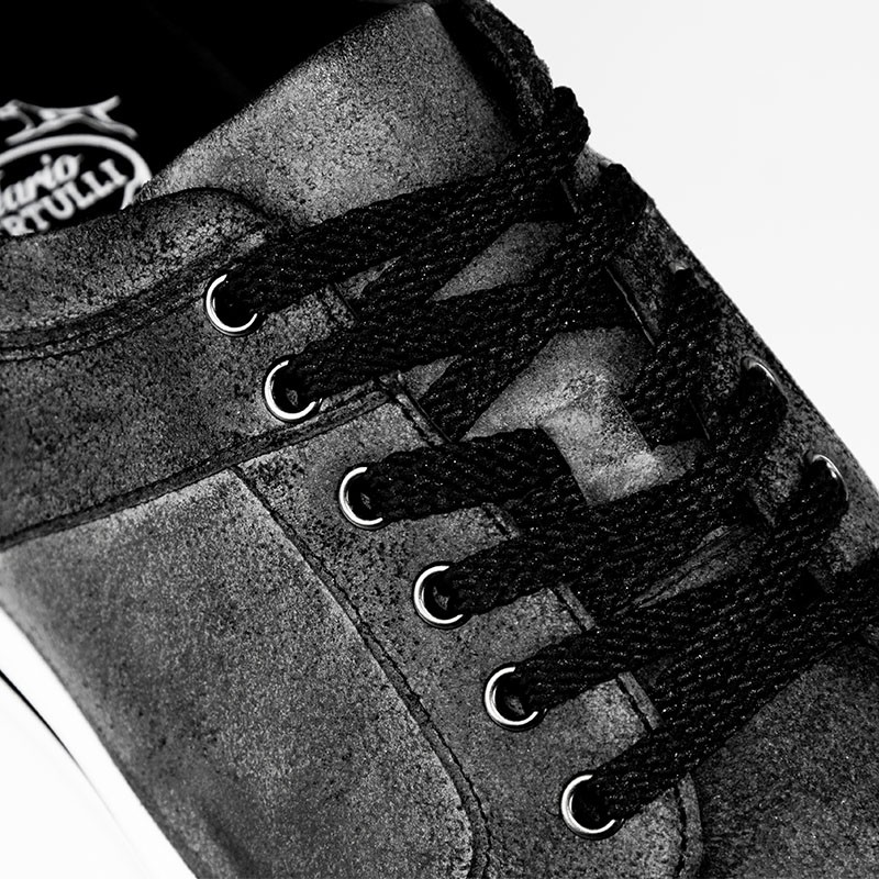 Sneaker mondolfo czarny vintage +6cm