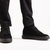 Sneaker męski na koturnie | Brera czarny +7,5 cm | Mario Bertulli