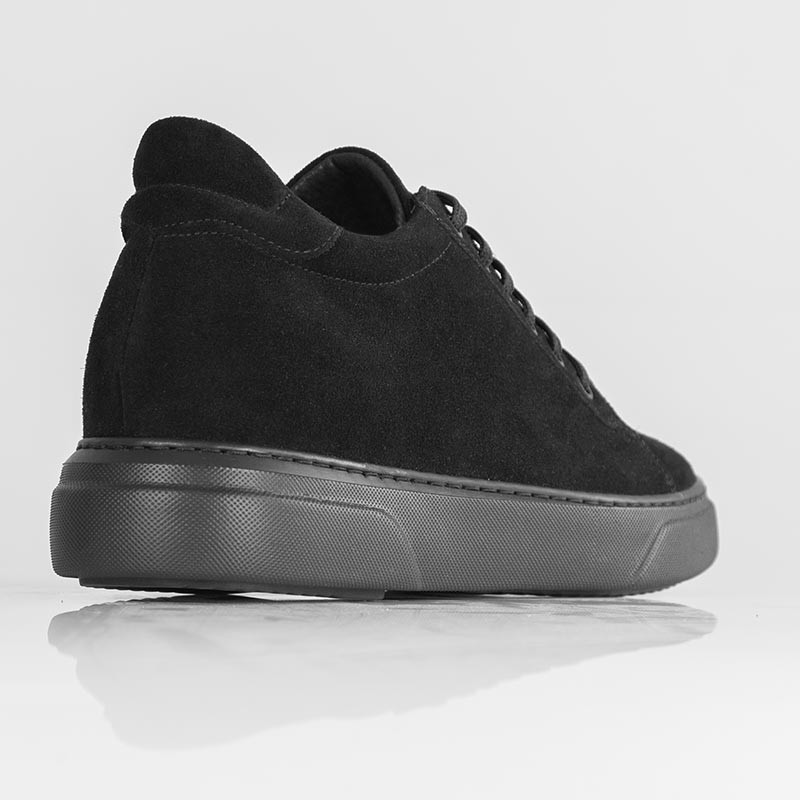 Sneaker męski na koturnie | Brera czarny +7,5 cm | Mario Bertulli