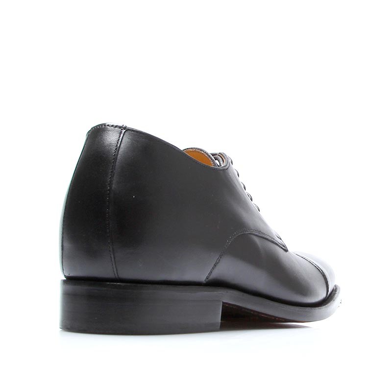 Buty Derby na koturnie męskie | Czarny +6 CM | Mario Bertulli