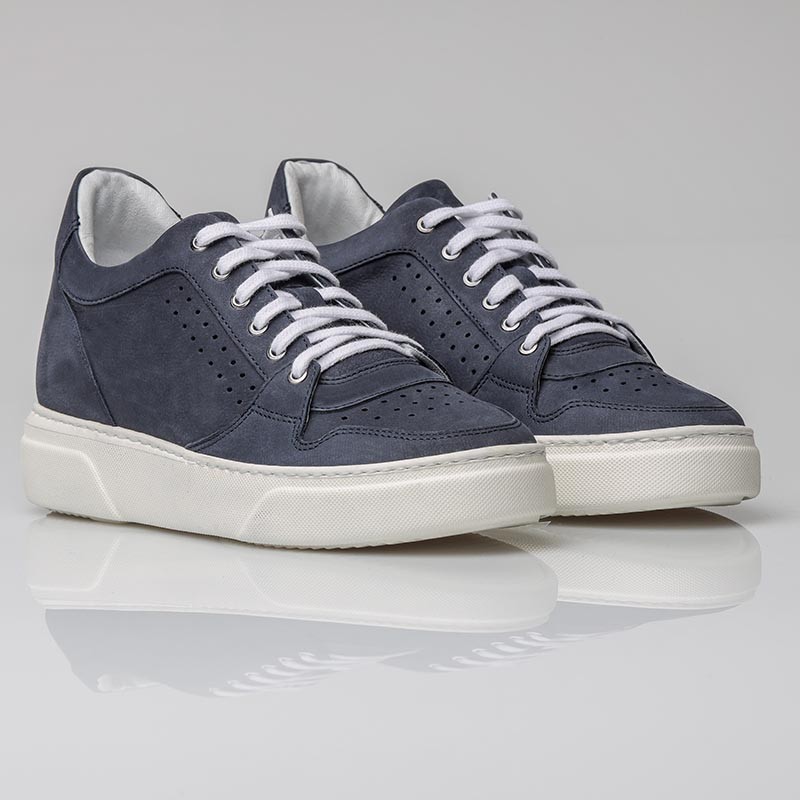 Sneaker Isolabona granatowy +7cm - mario bertulli