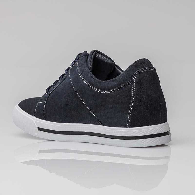 Męskie sneakersy podwyższające  | Niebieski +6 CM | Mario Bertulli