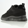 Sneakersy męskie podwyższające | całkowicie czarne +5.5cm | Mario Bertulli